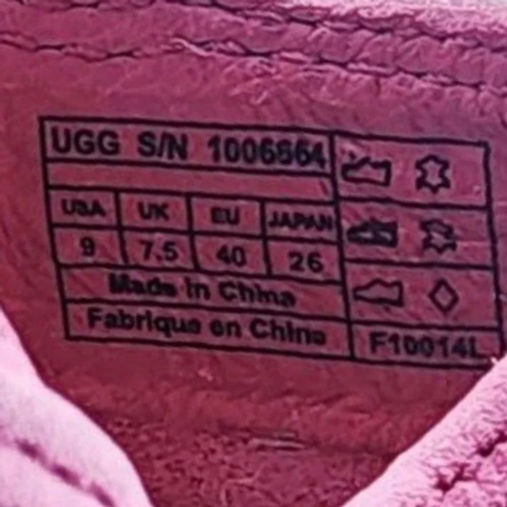 UGG Australia Pink Suede Espadrille Flats Woven Strappy 1006664 Womens 9‎